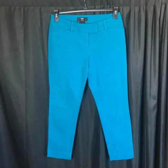 Teal Crop Pants 6 - Picture 1 of 3